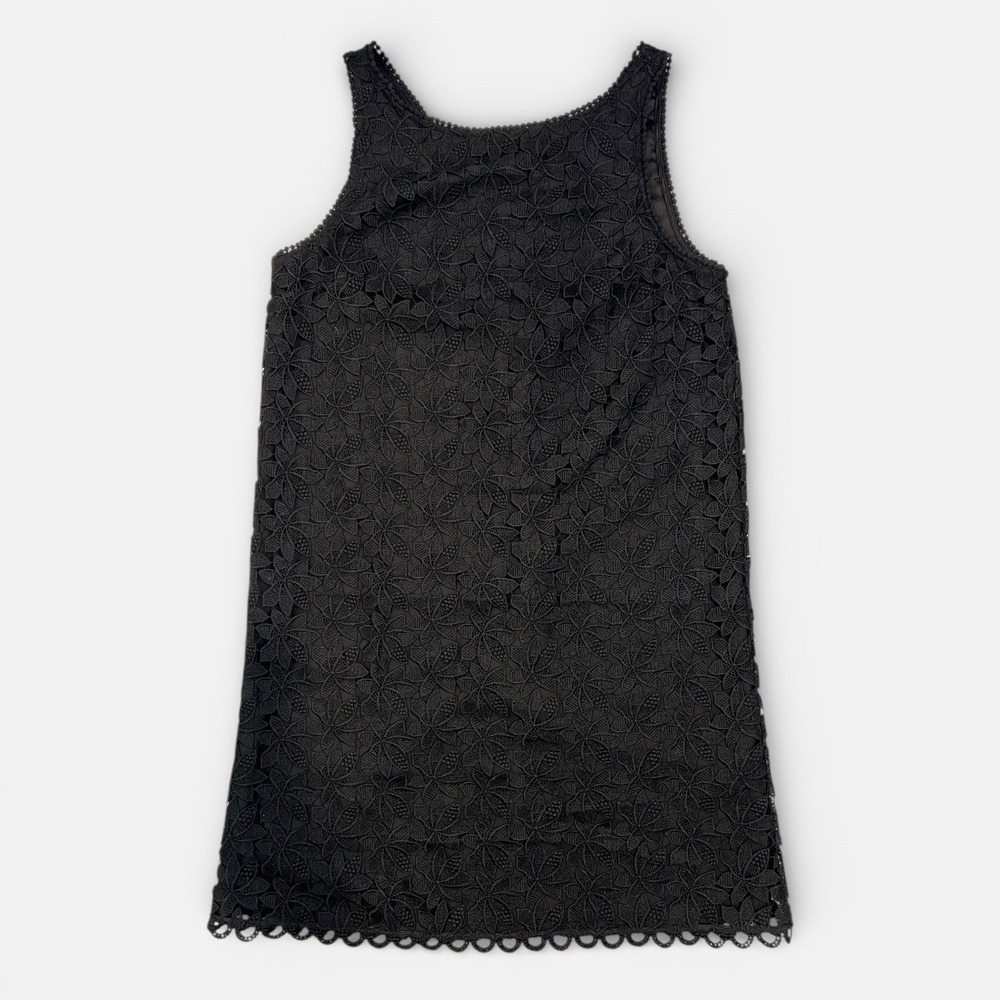 Kate Spade NWT Leaf Lace Shift Dress‎ Black Size 8 Cocktail Party Old Money Chic